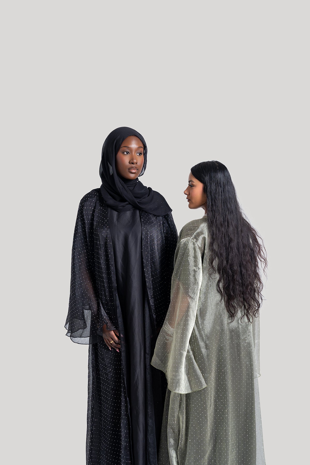Sparkle Stone Open Abaya