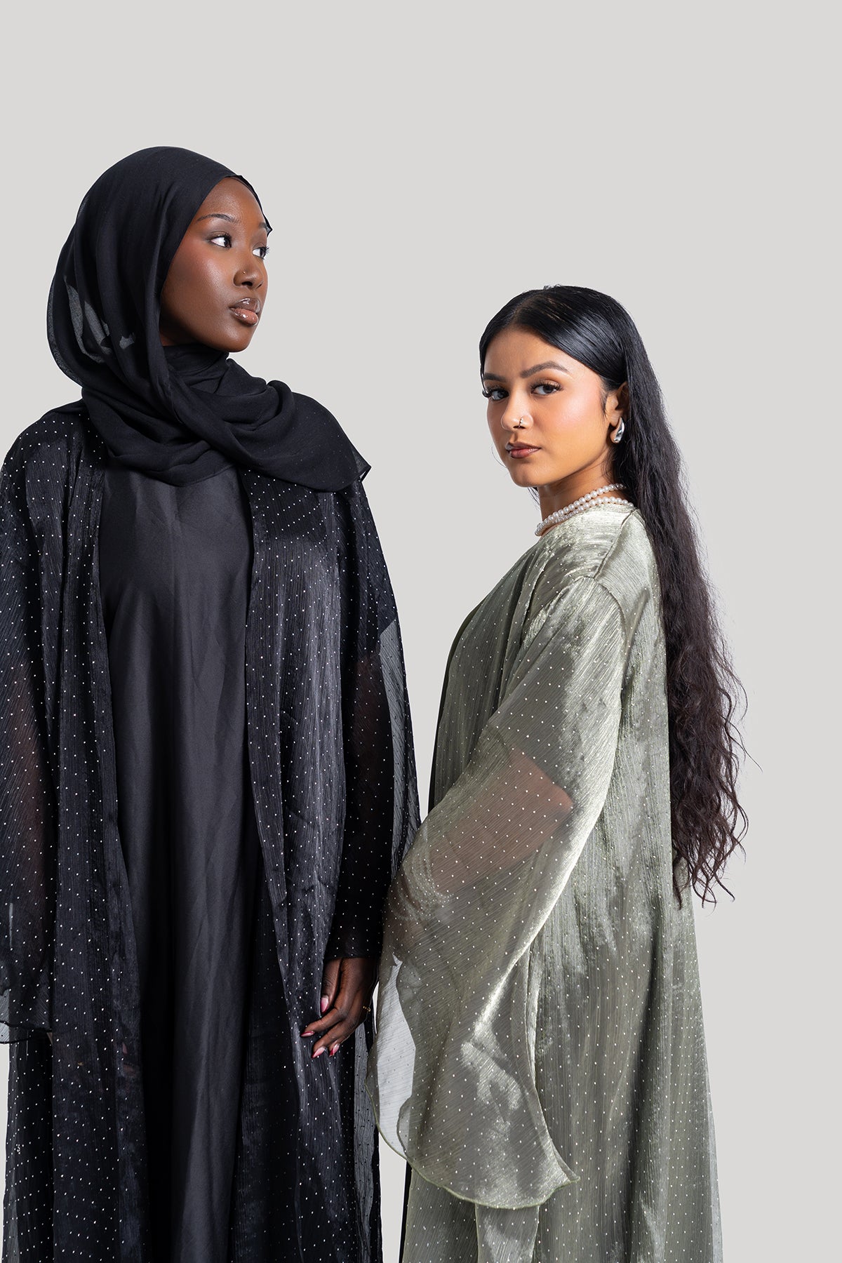 Sparkle Stone Open Abaya
