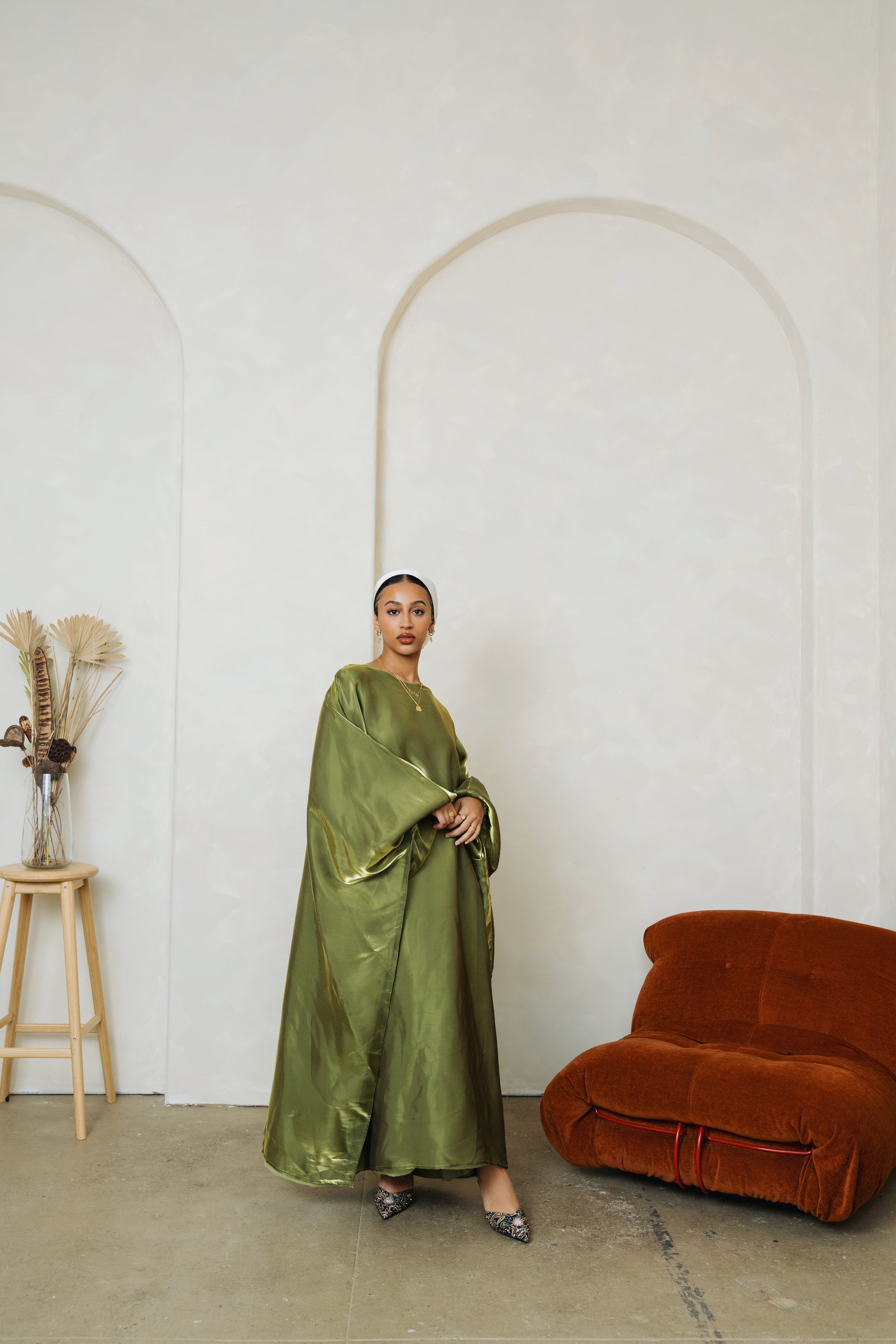 Green Kaftan Dress