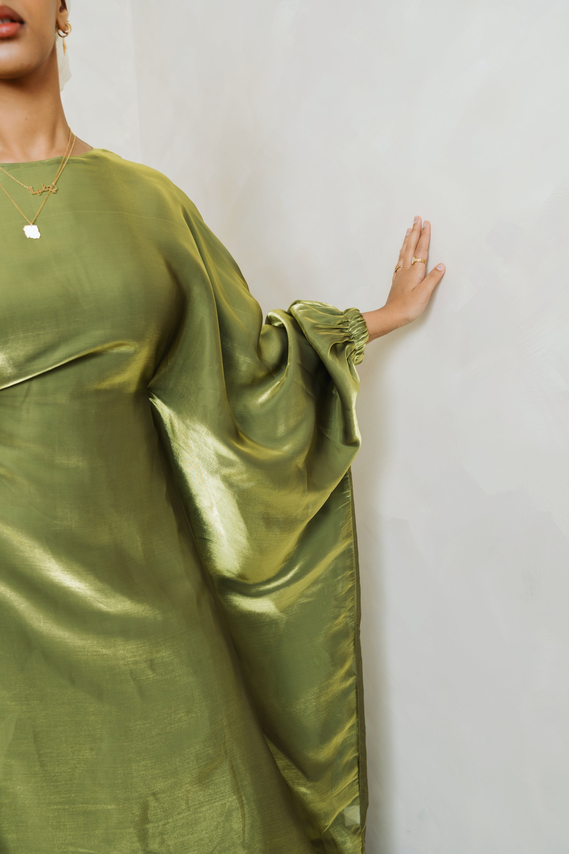 Green Kaftan Dress