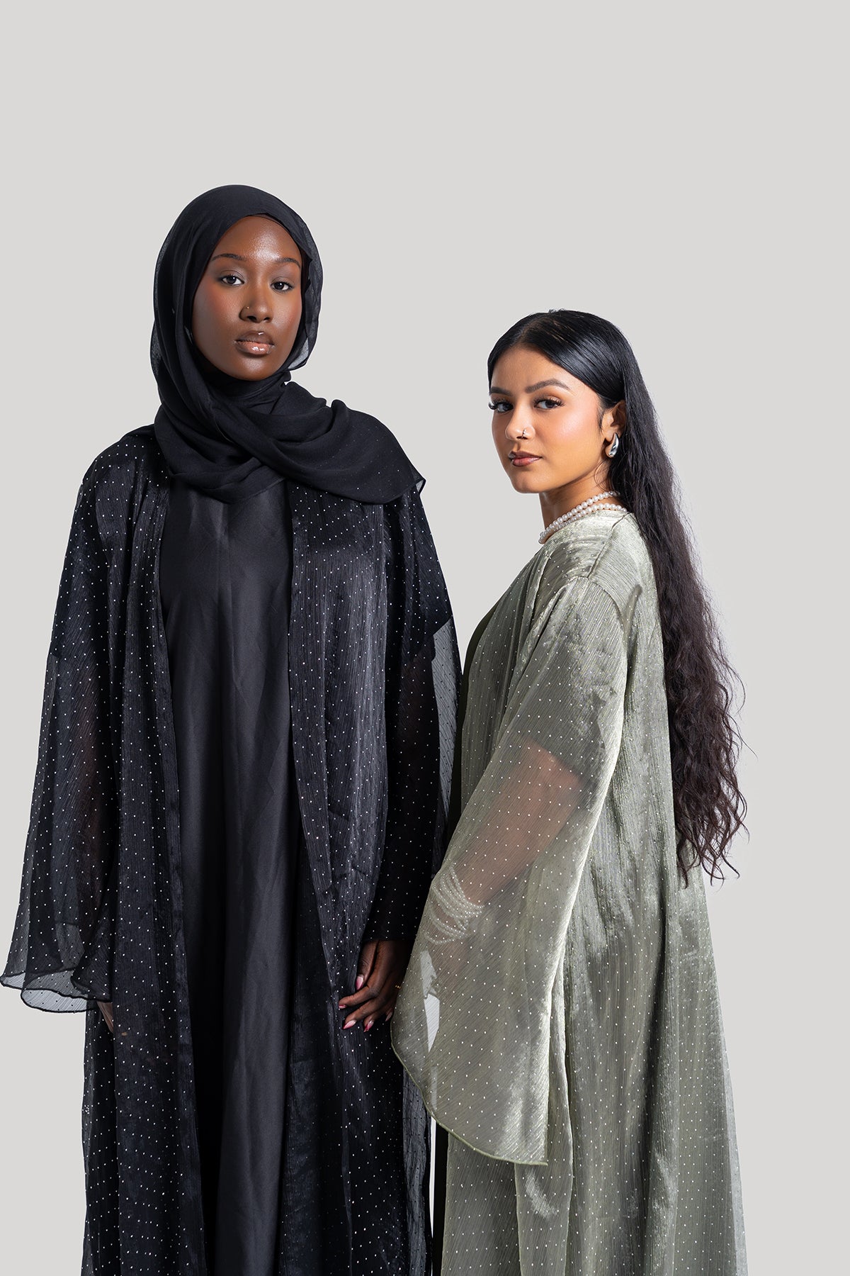 Sparkle Stone Open Abaya