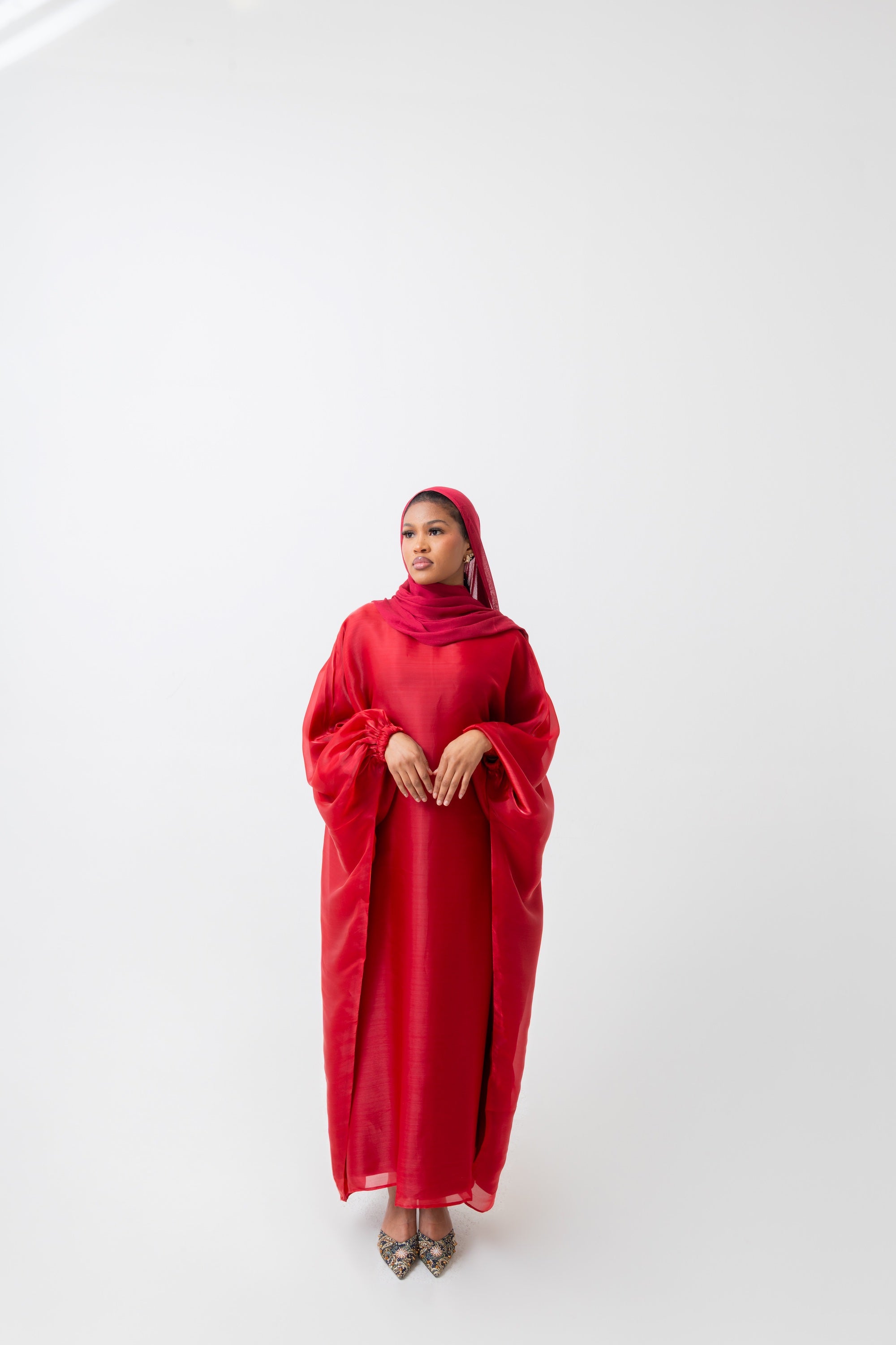 Red Kaftan Dress