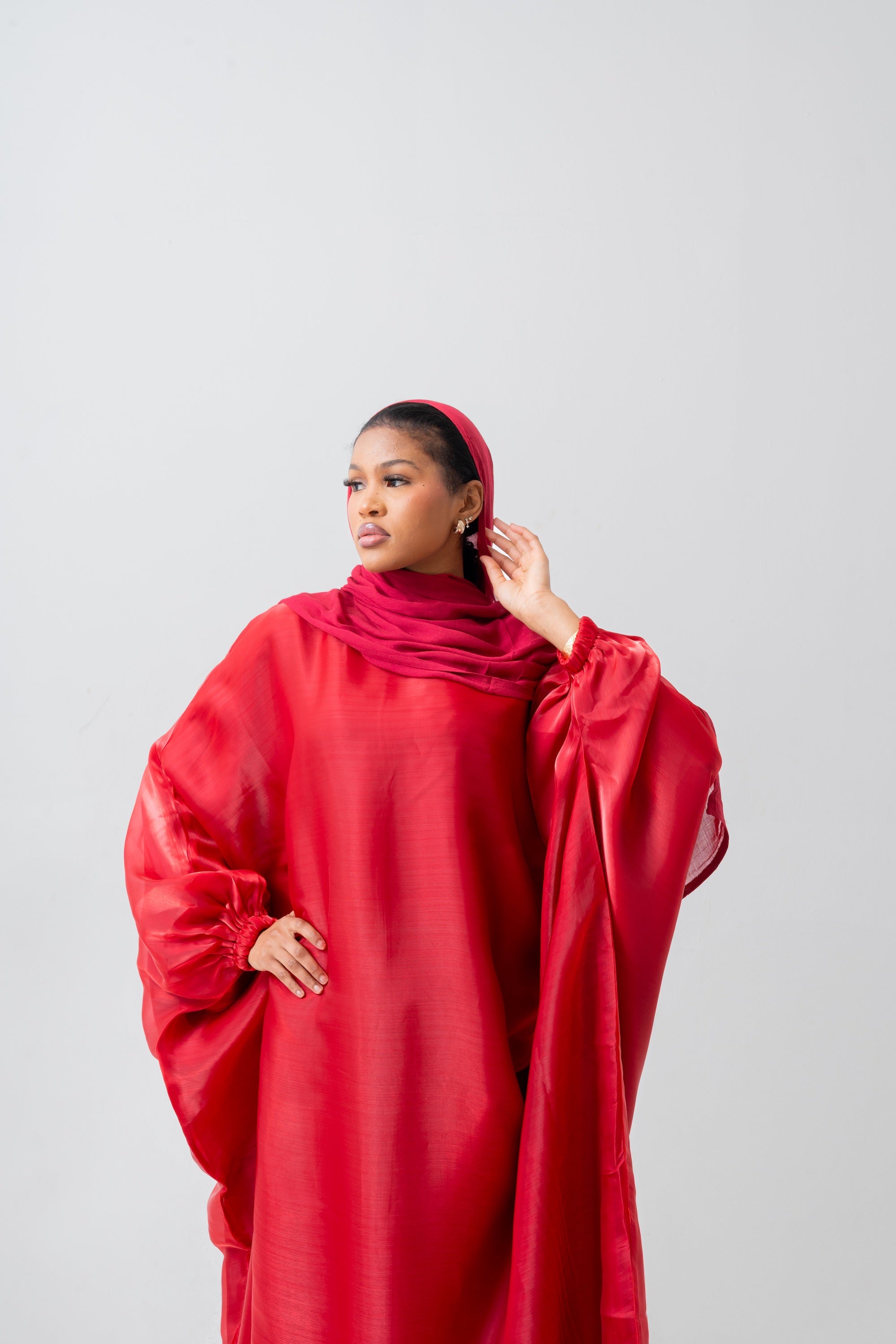 Red Kaftan Dress