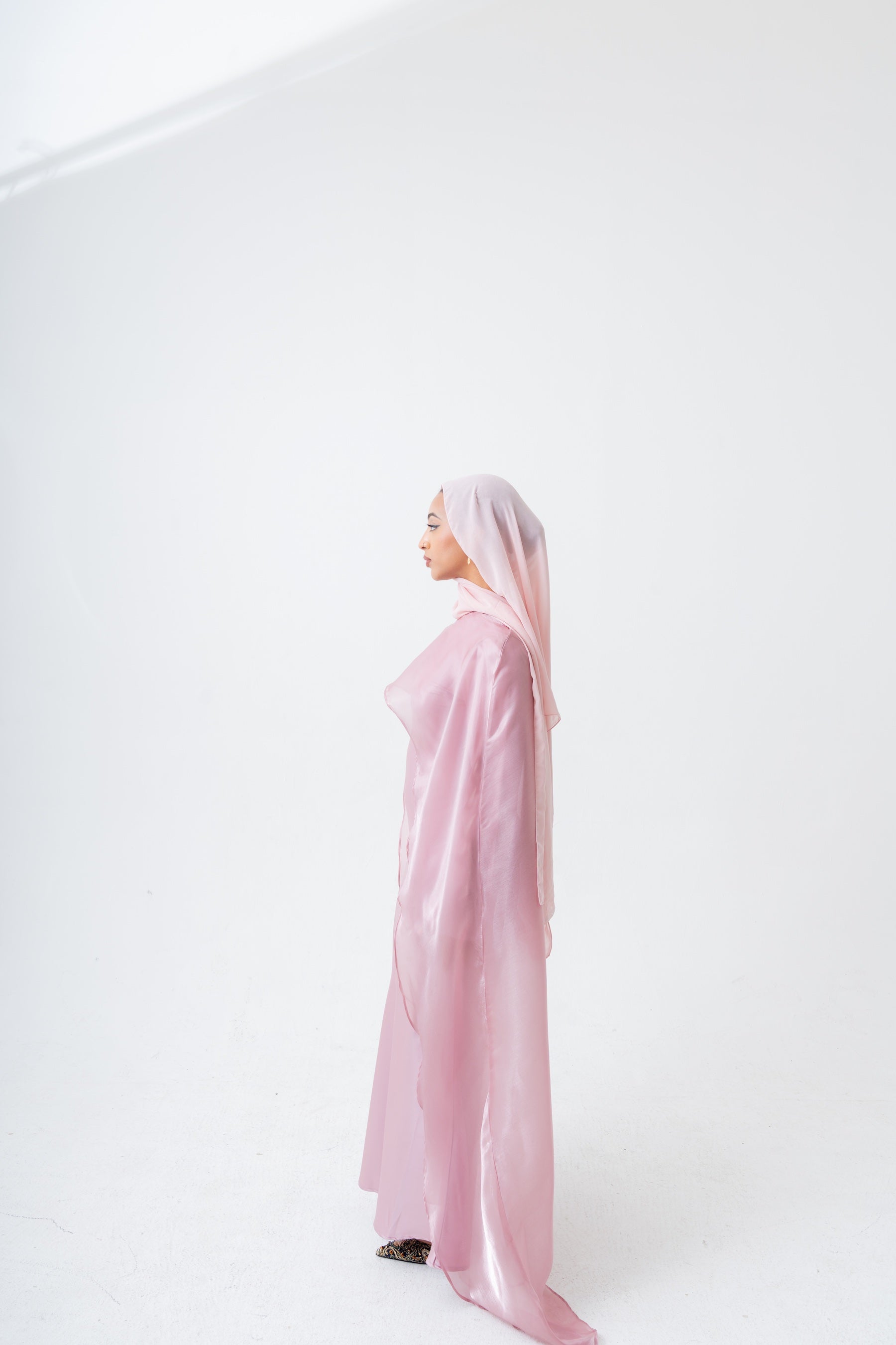 Mauve Cape Dress Set