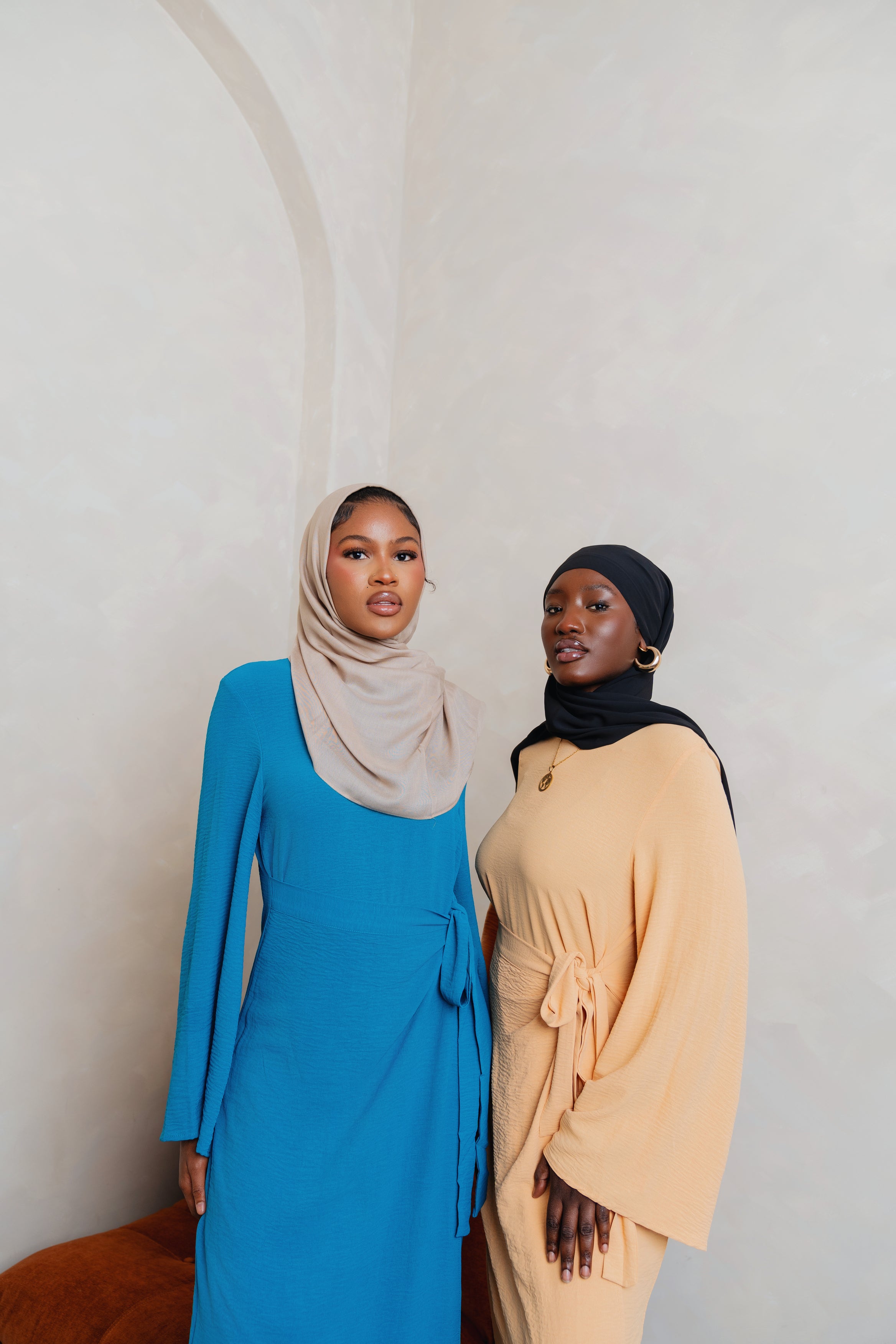 Teal Wrap Waist Dress