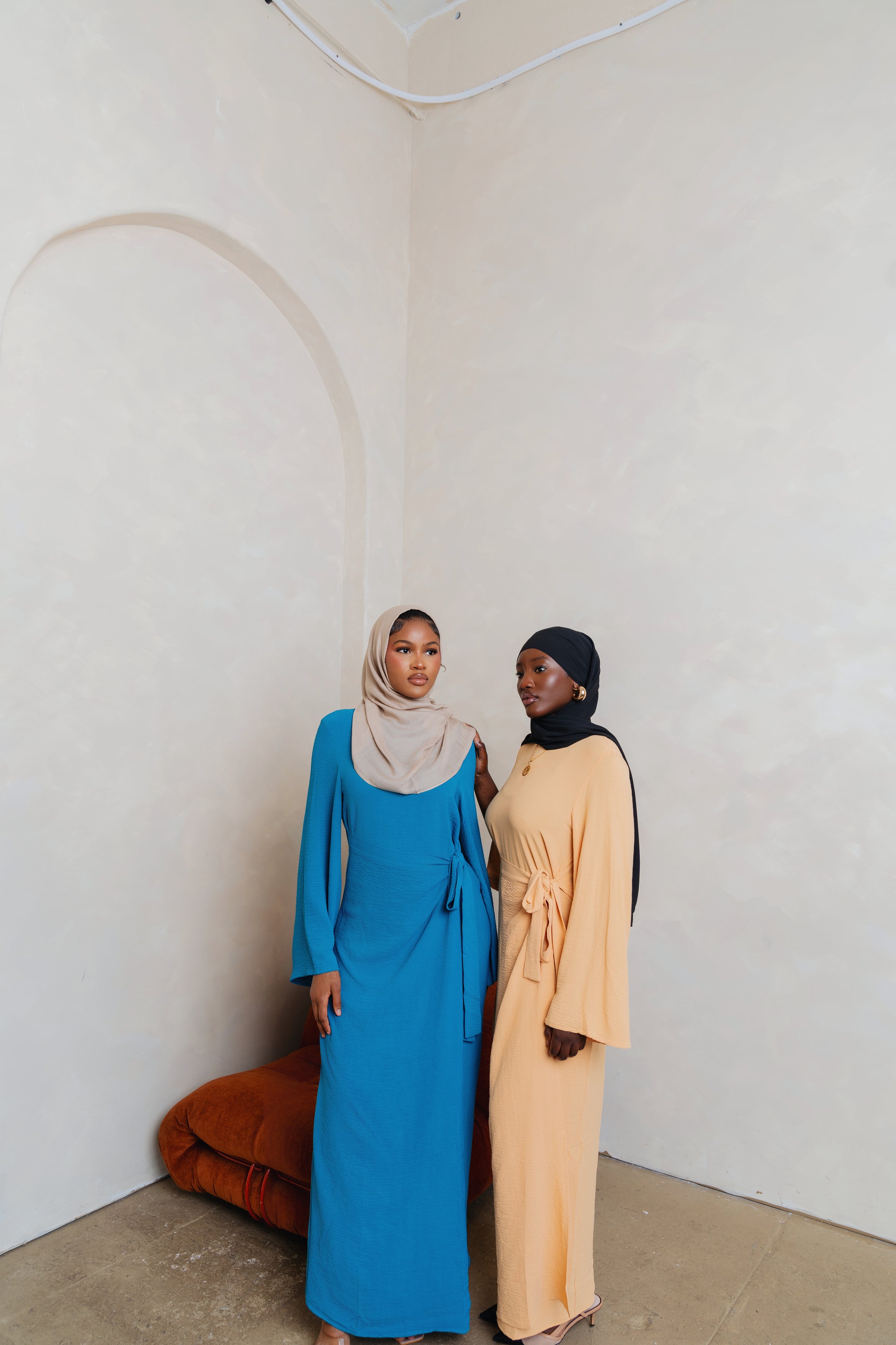 Yellow Wrap Waist Dress