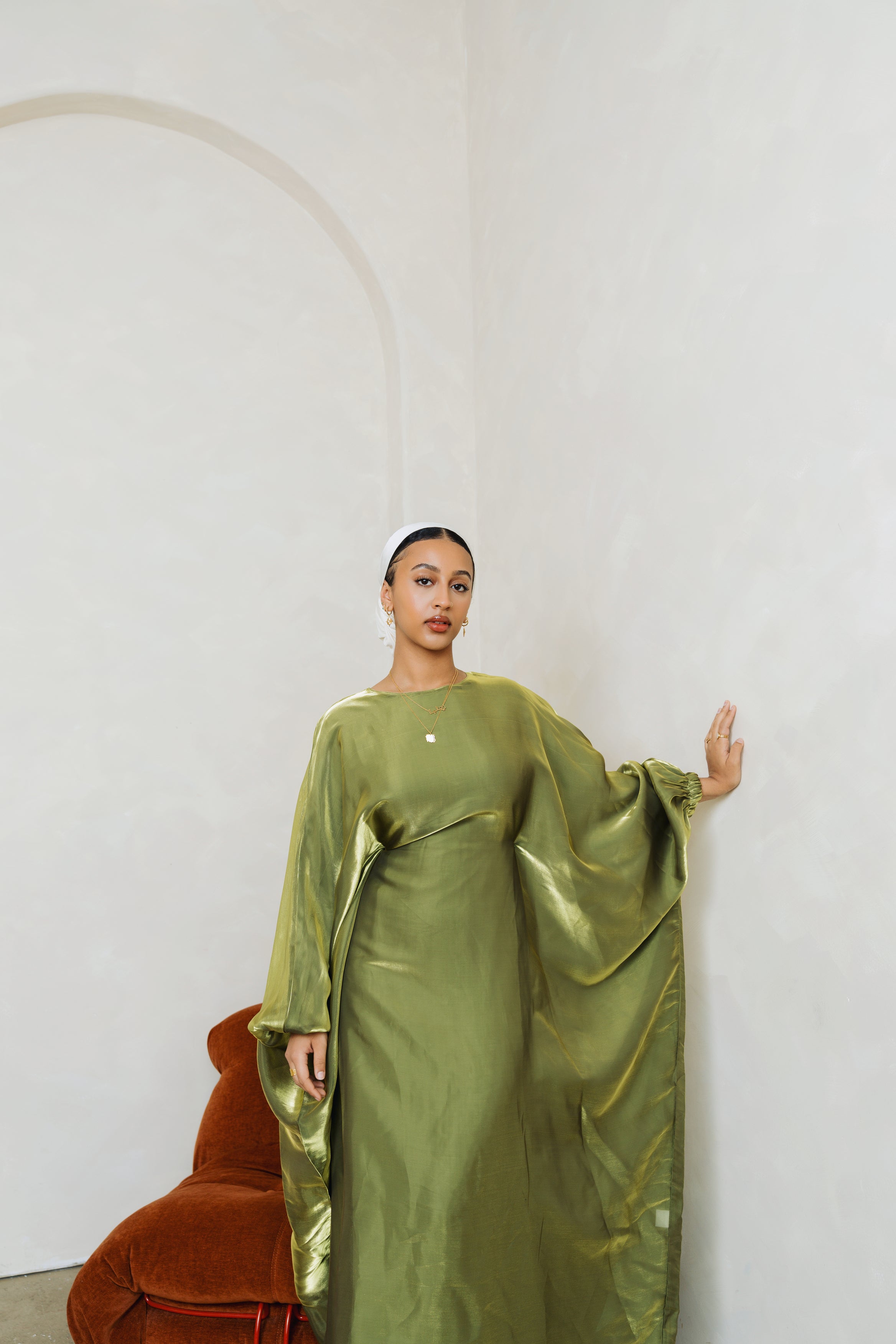 Green Kaftan Dress