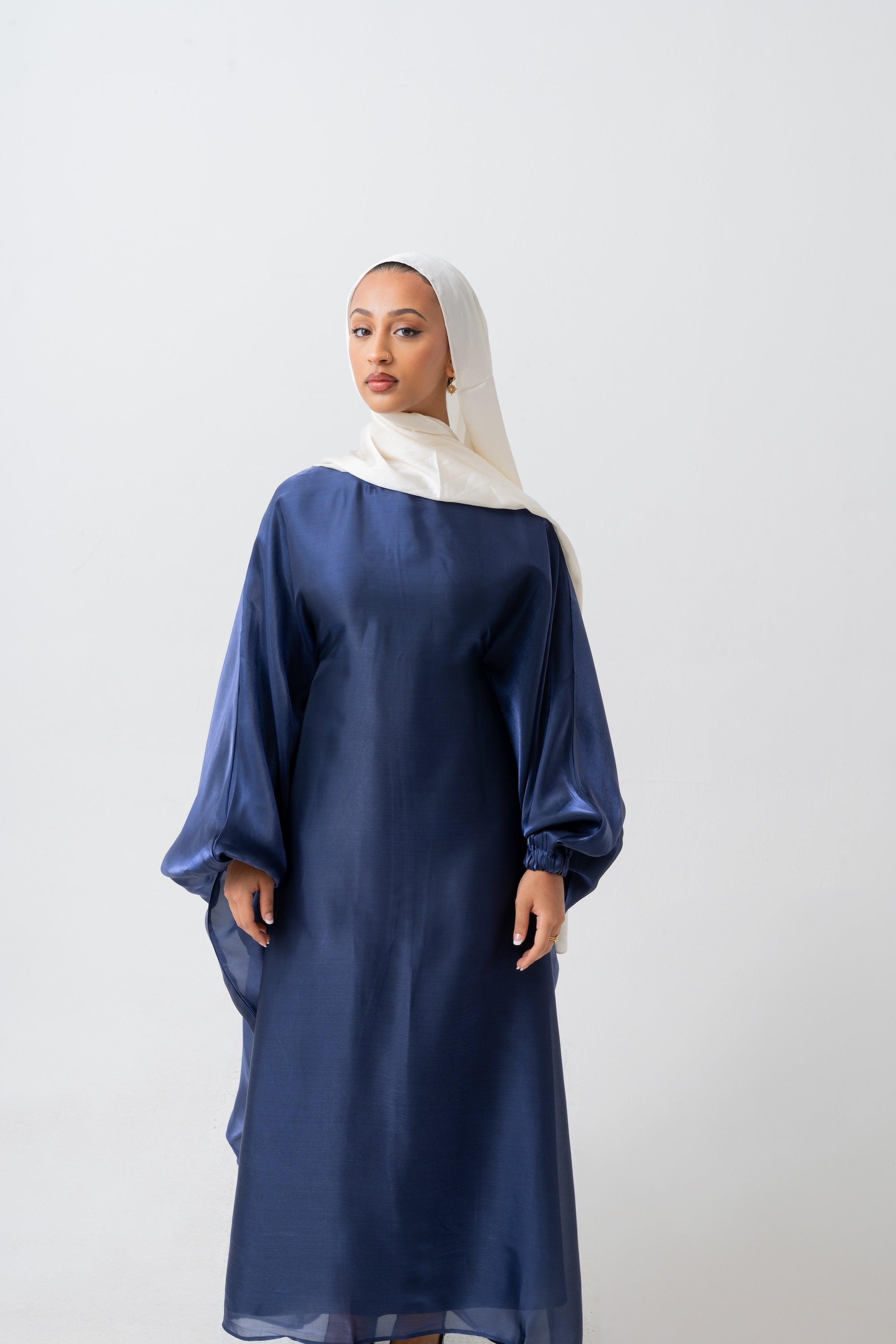 Navy Kaftan Dress