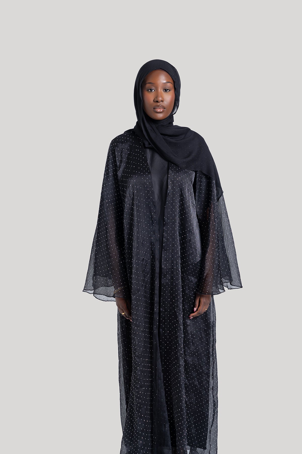 Sparkle Stone Open Abaya