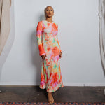 Load image into Gallery viewer, Flower Print Maxi Dress
