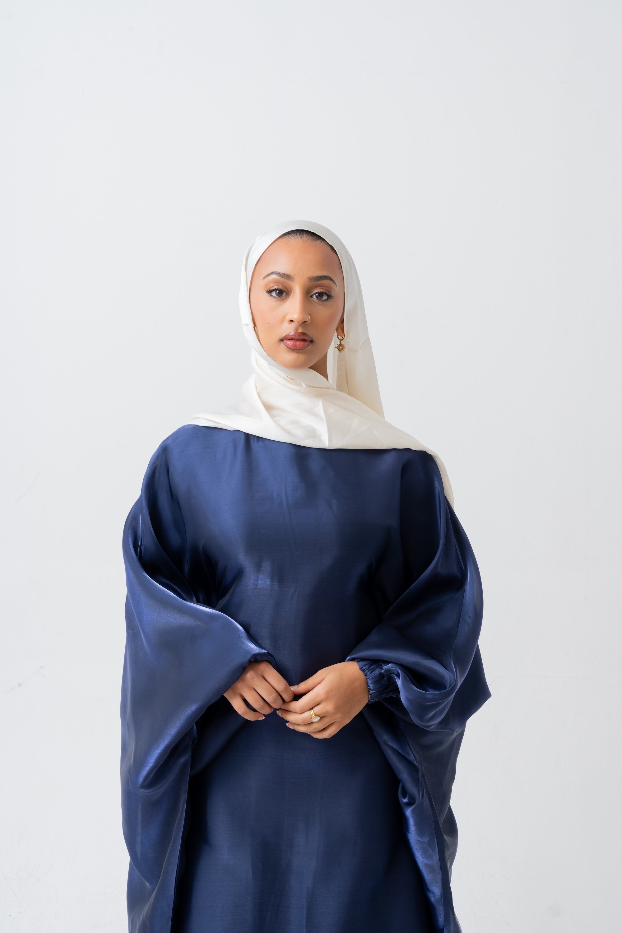 Navy Kaftan Dress