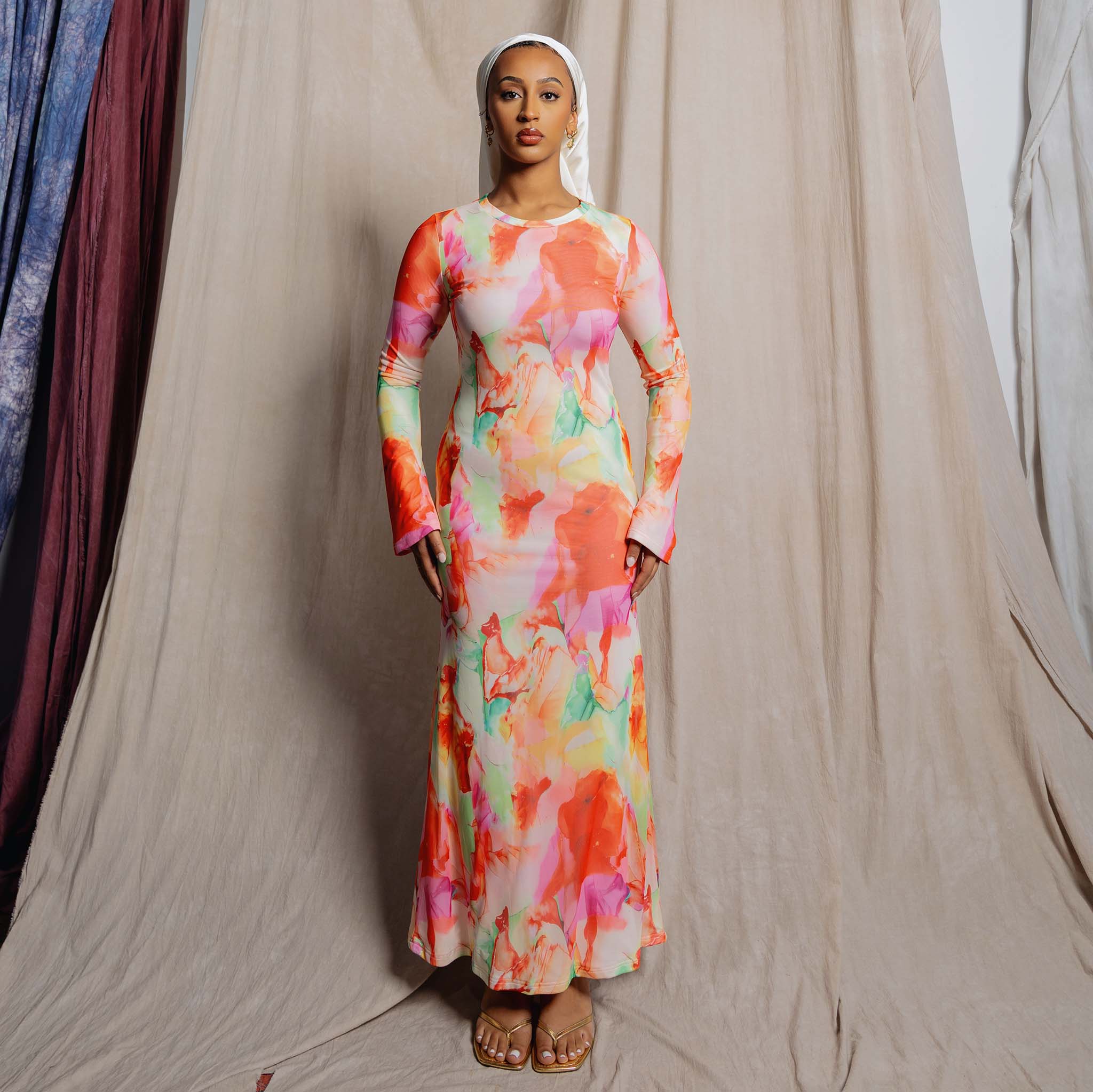 Flower Print Maxi Dress ShopFatimaDiallo