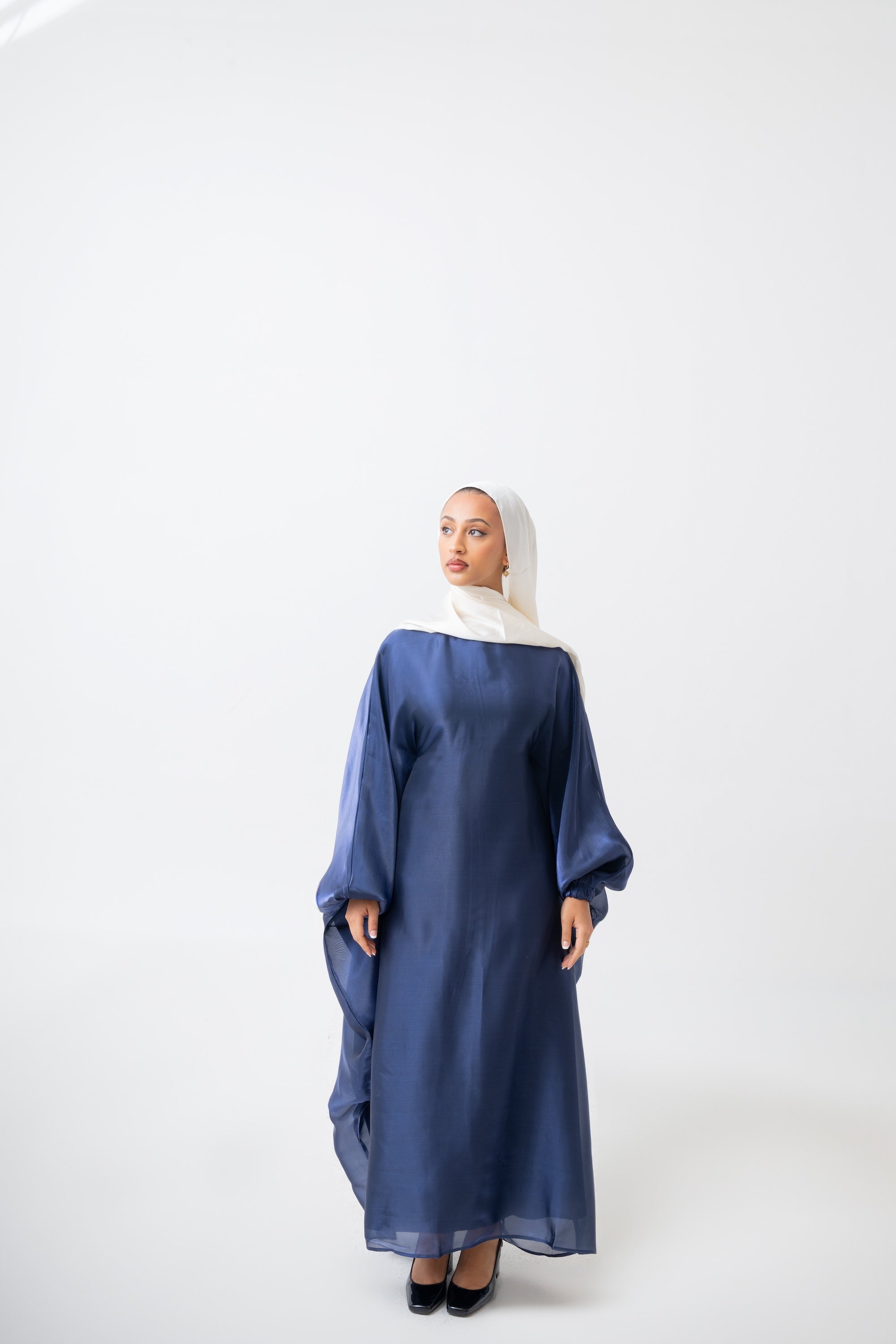 Navy Kaftan Dress