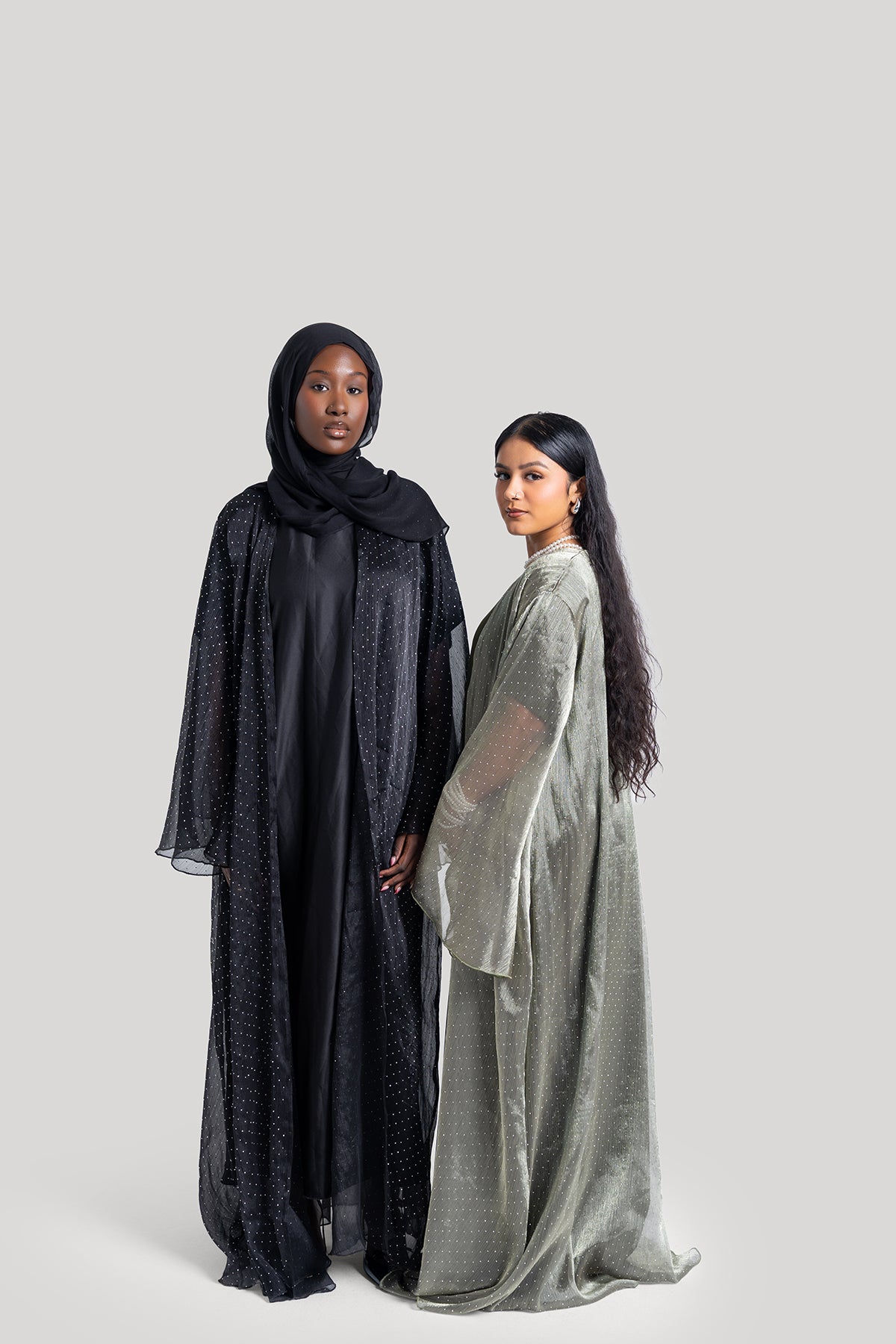 Sparkle Stone Open Abaya