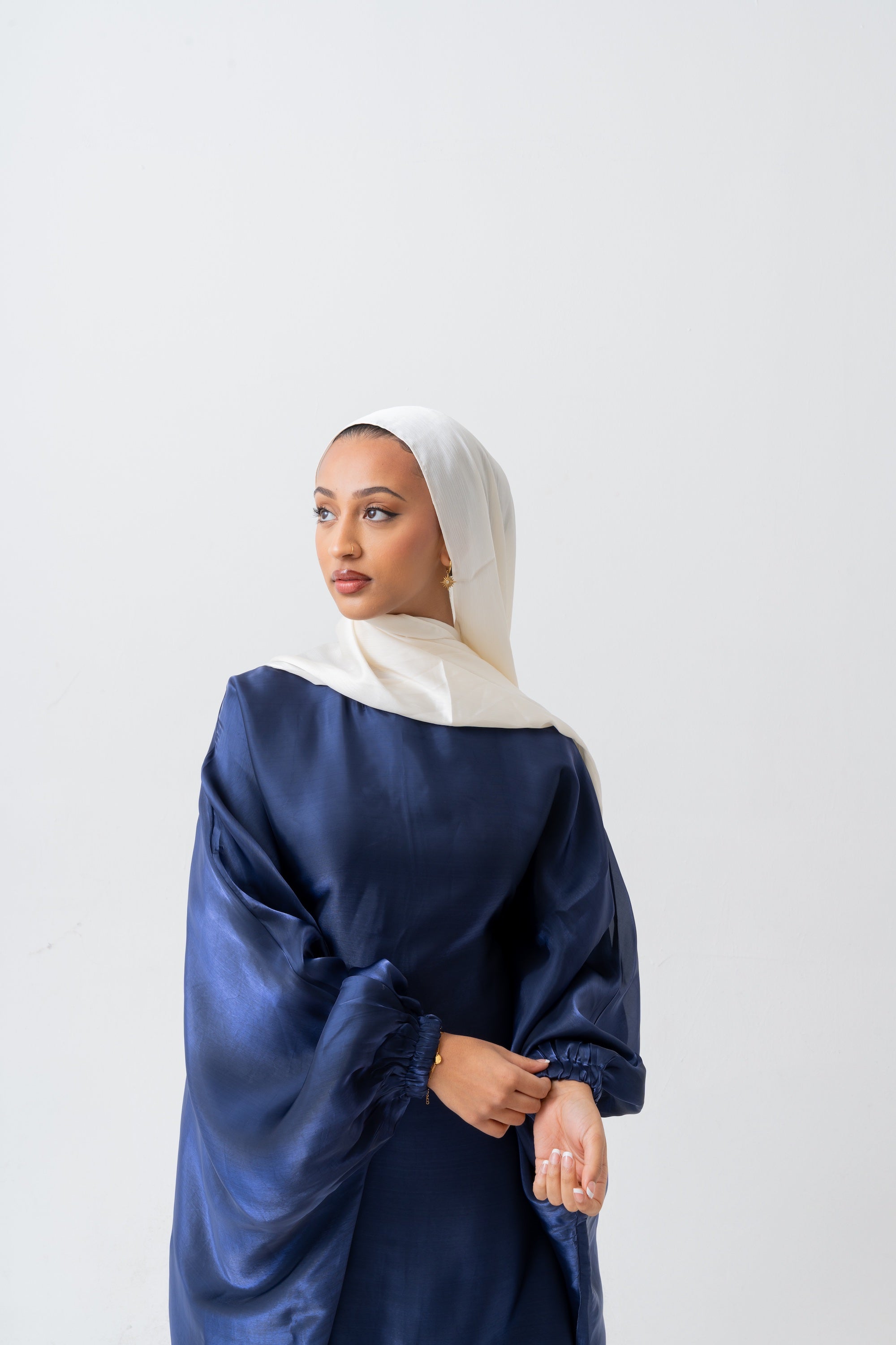 Navy Kaftan Dress