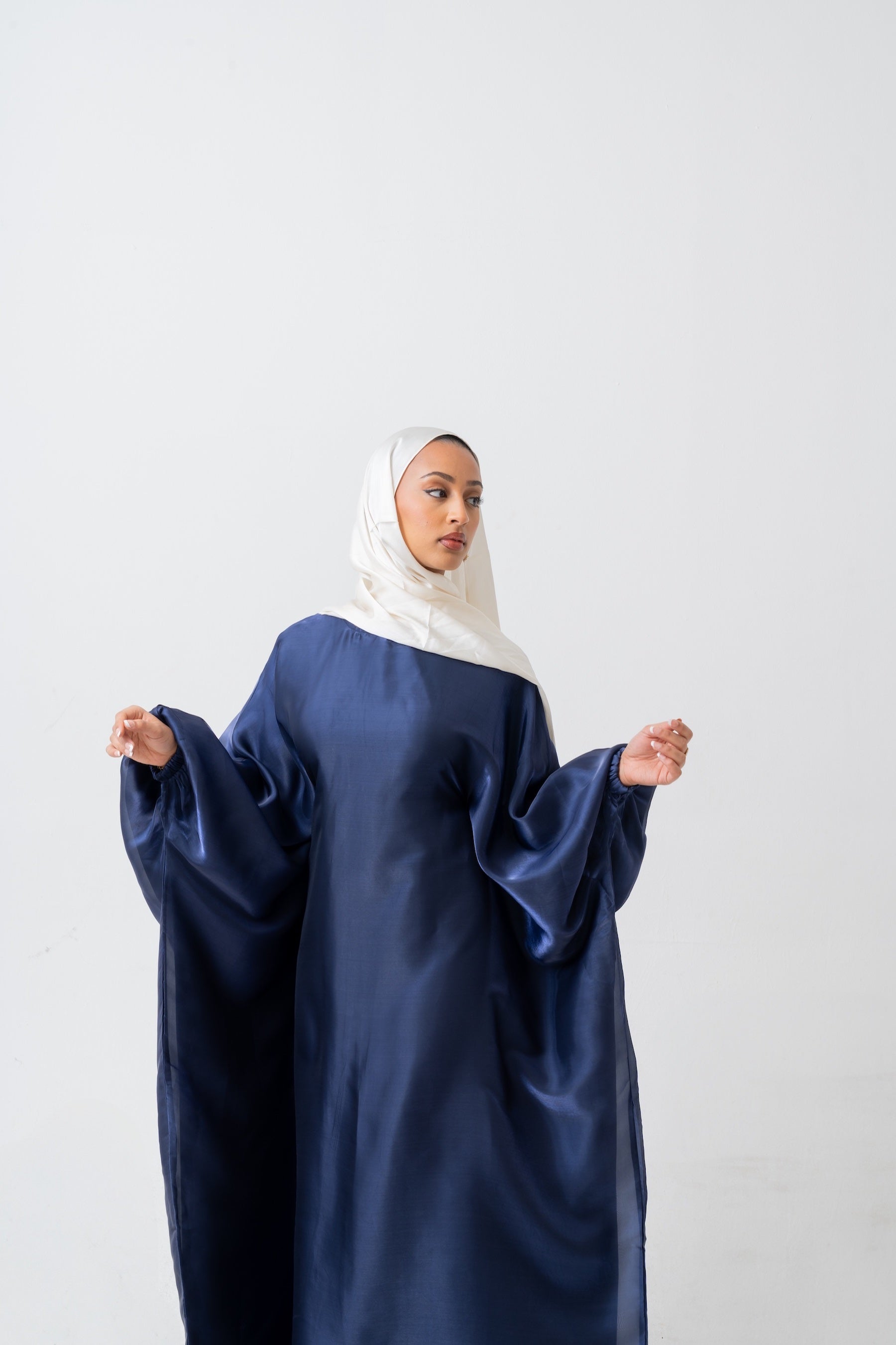 Navy Kaftan Dress