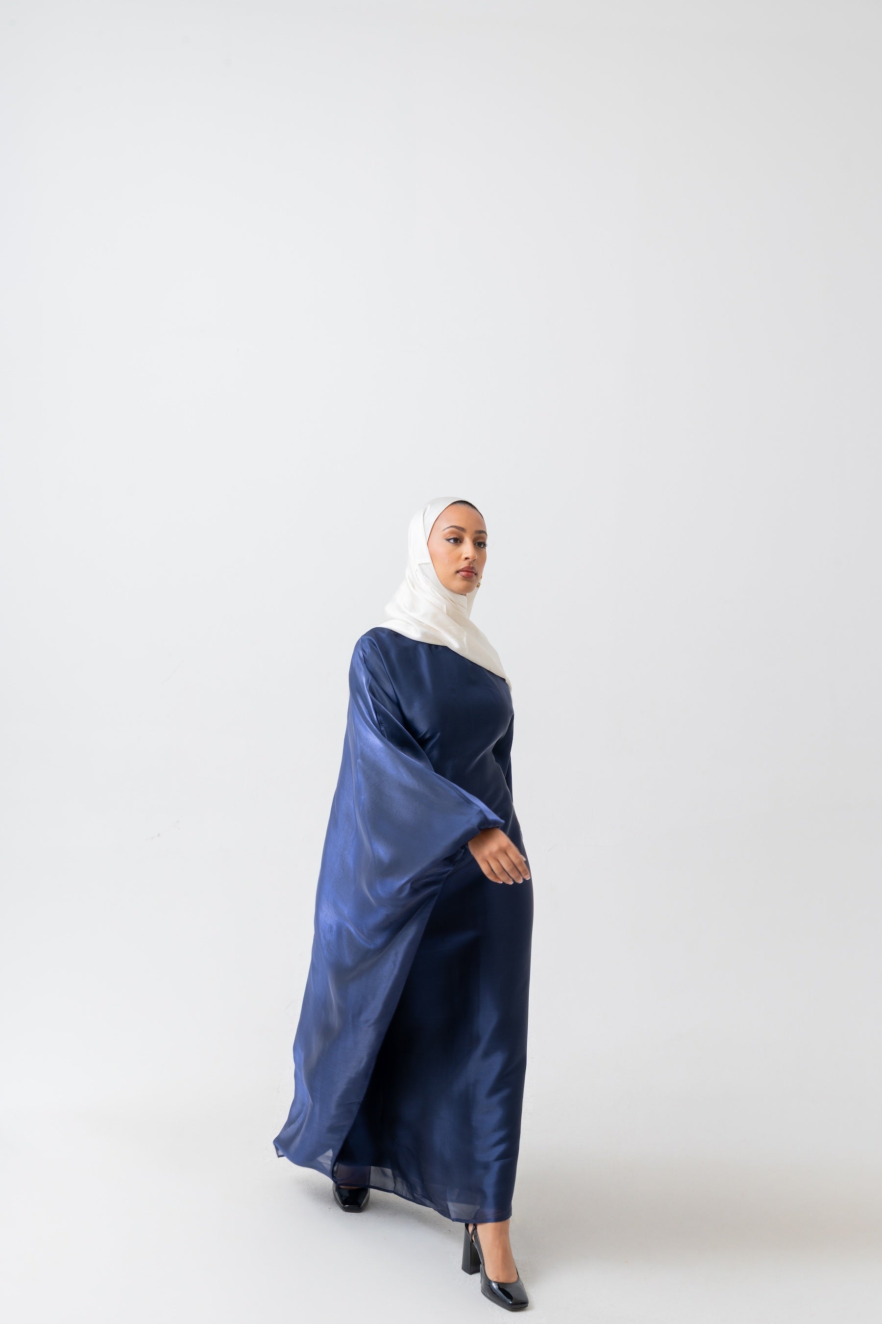 Navy Kaftan Dress