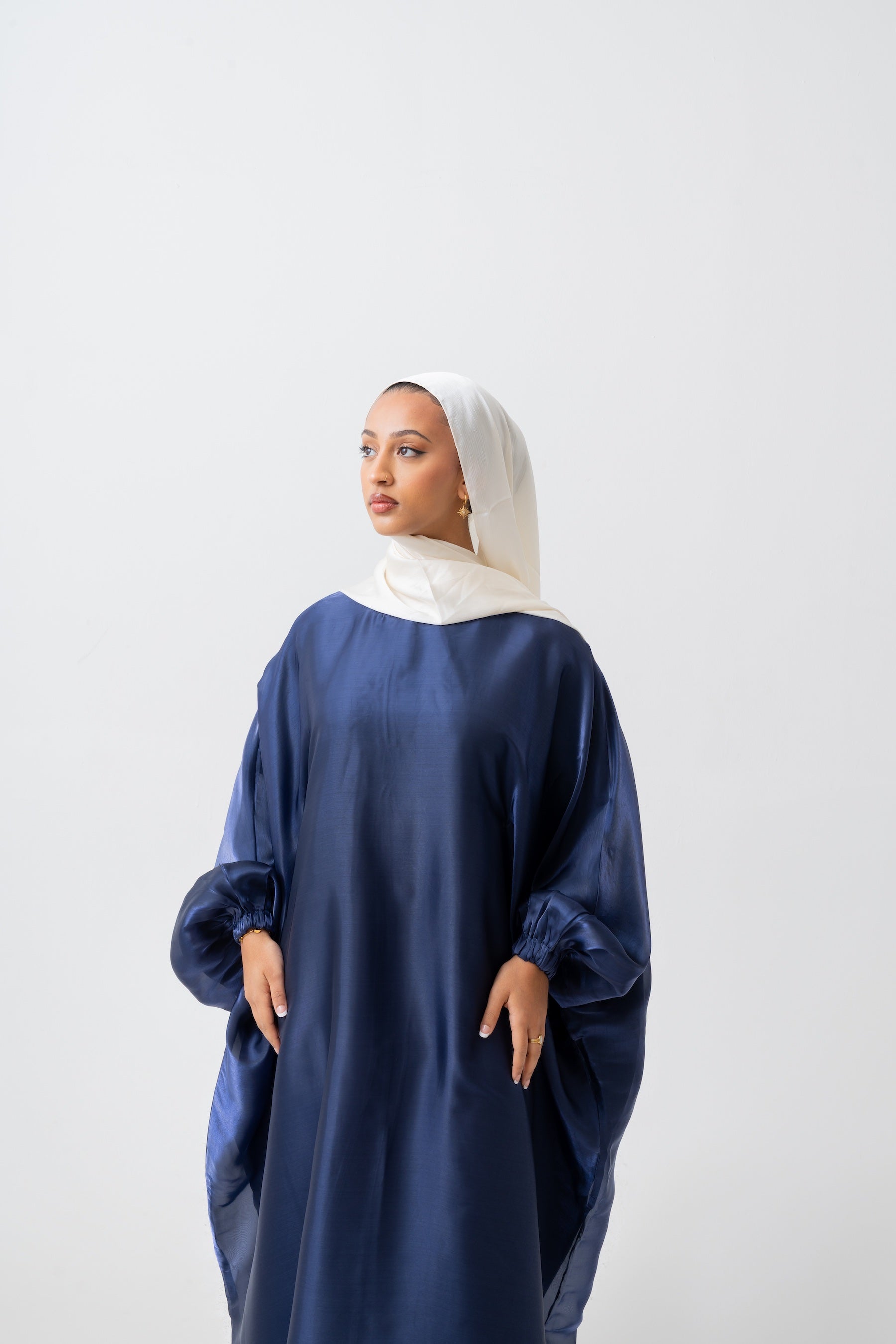 Navy Kaftan Dress