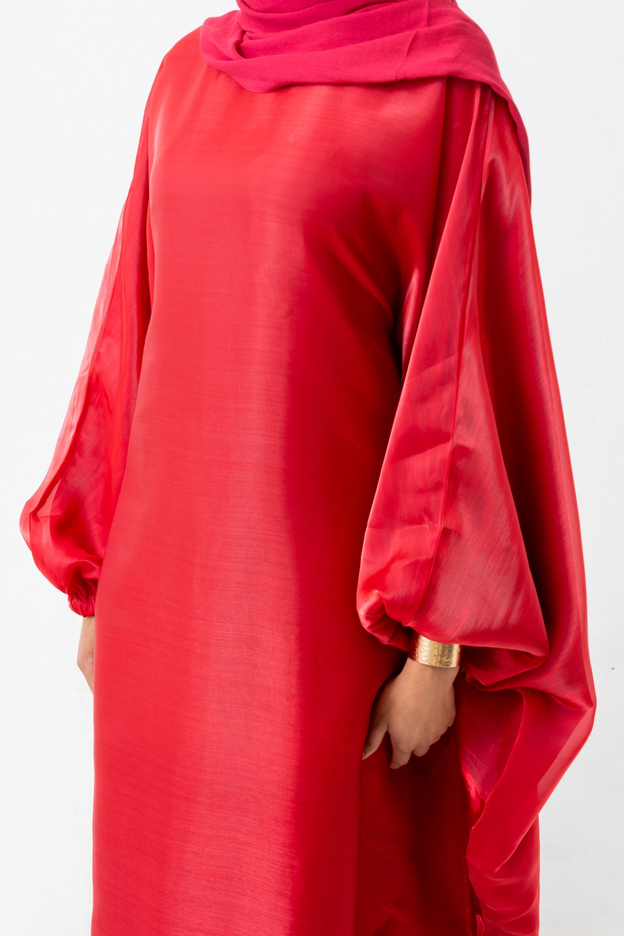 Red Kaftan Dress