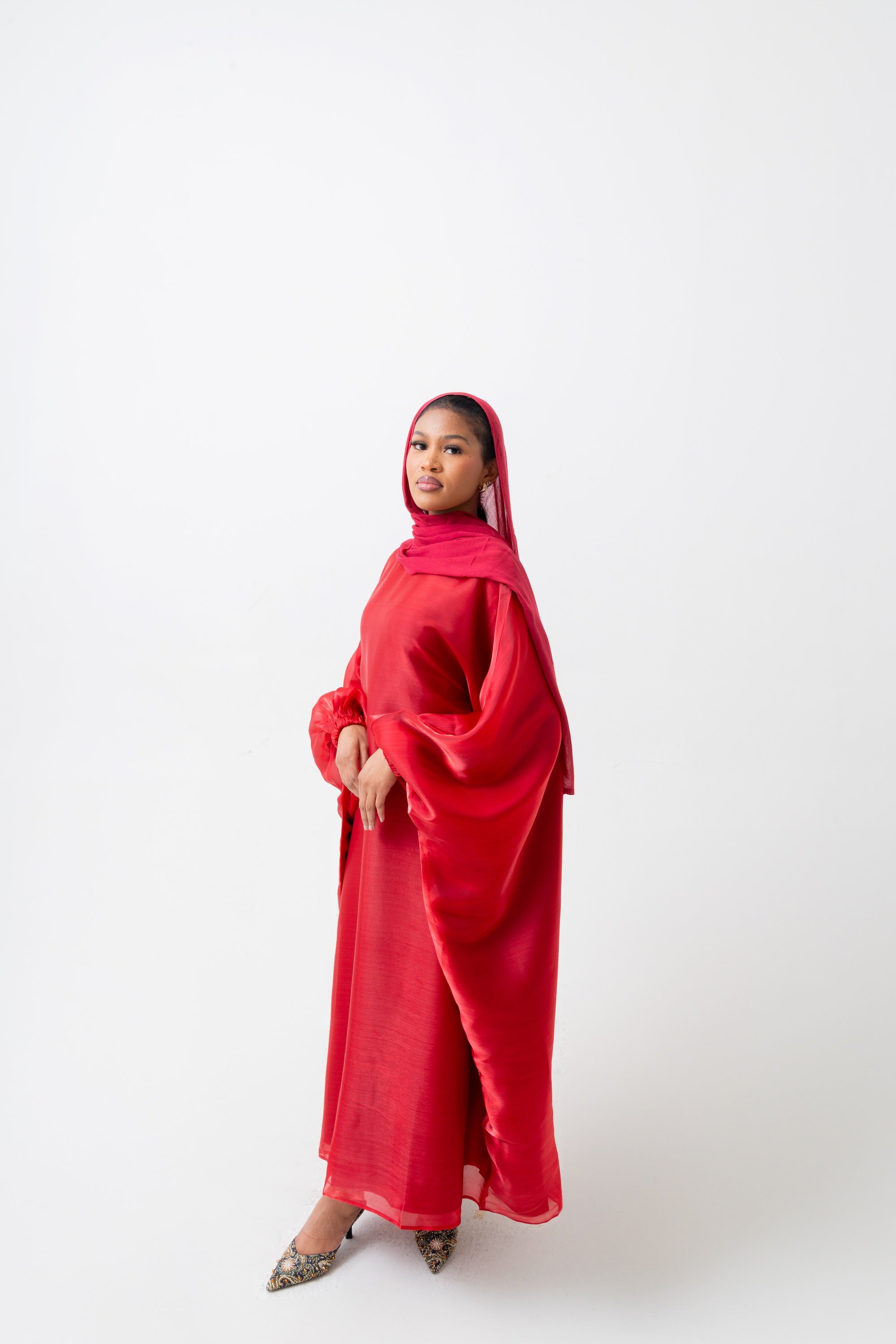 Red Kaftan Dress