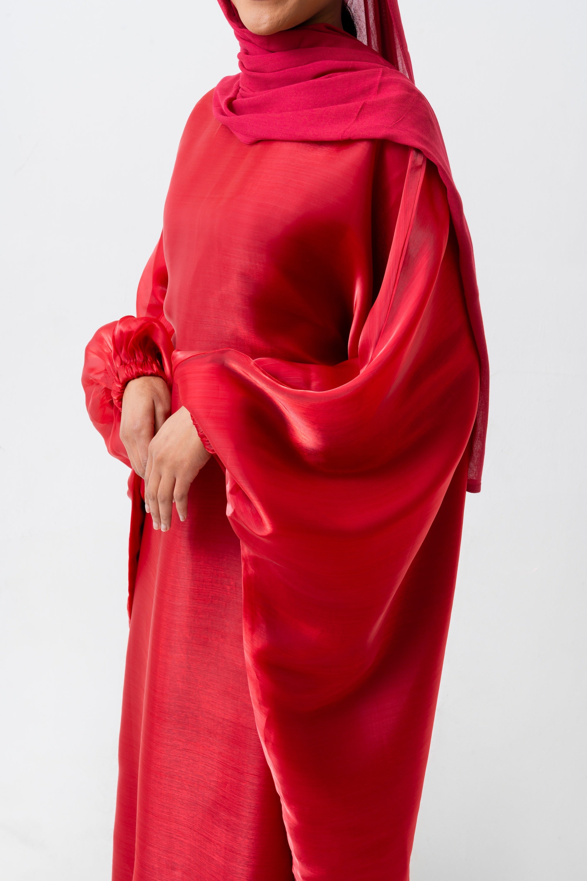 Red Kaftan Dress