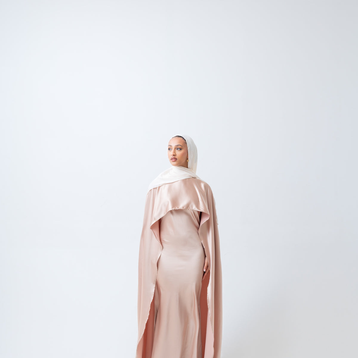 Gold Cape Dress Set Gold Cape Dress Set