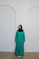 Load image into Gallery viewer, Essential Pleated Kaftan Dress
