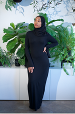Load image into Gallery viewer, Essential Maxi Bodycon Dress-Black
