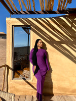Load image into Gallery viewer, Essential Maxi Bodycon Dress-Purple

