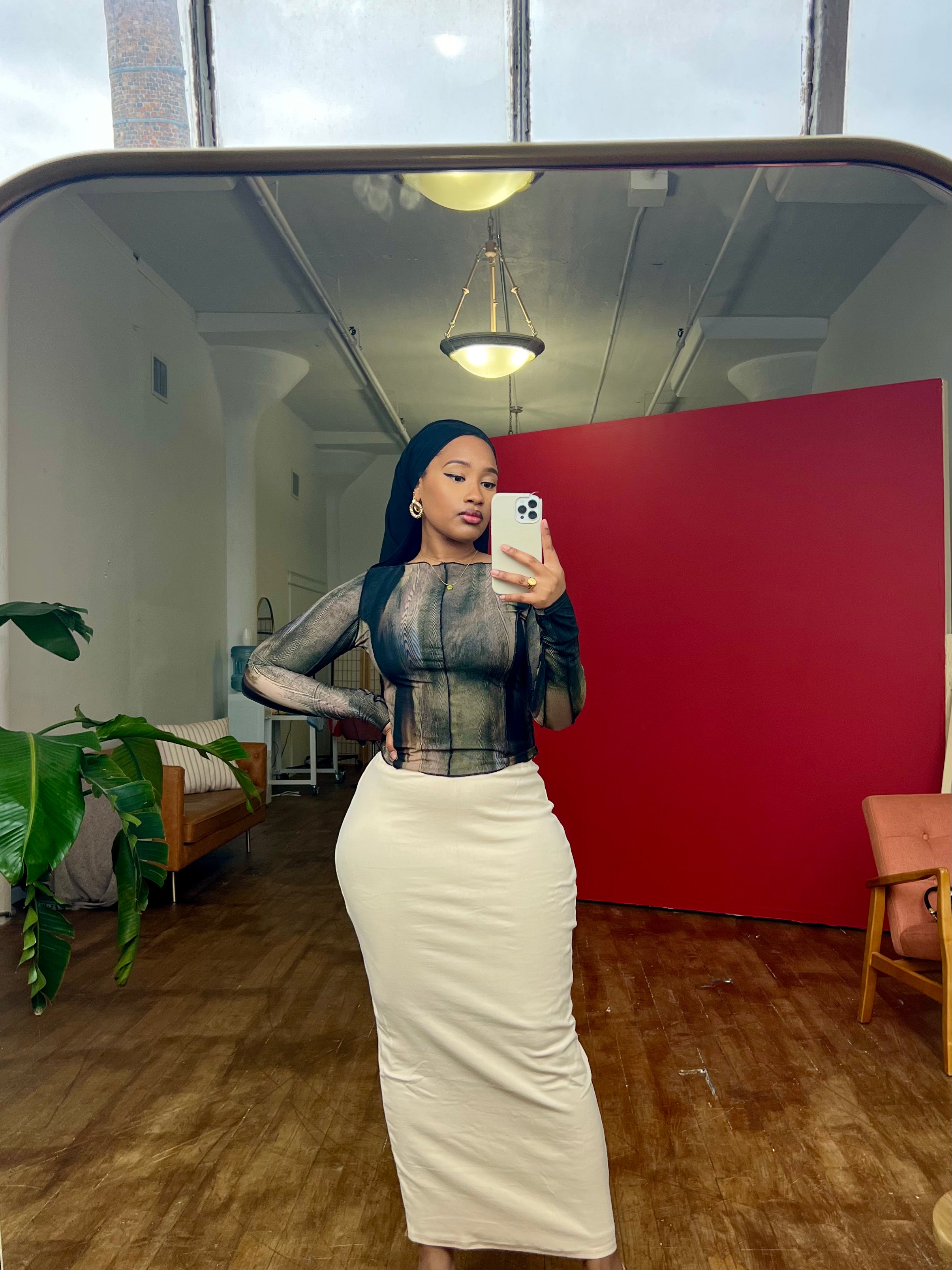 Tube clearance skirt knit